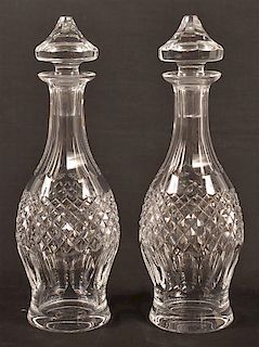 Pair of Waterford Cut Crystal Decanters.