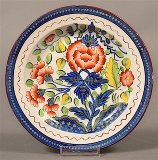 Gaudy Dutch China Carnation Pattern Plate