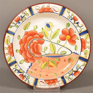 Gaudy Dutch China Oyster Pattern Plate.