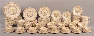 Spode "Buttercup" 131 Pc. China Dinner Service.