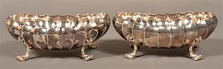 Pair of Buccellati, Italy Sterling Footed Bowls.