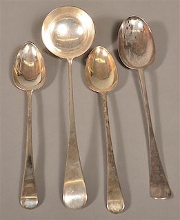 Four English Sterling Pieces.
