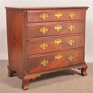 Chippendale Mixed Hardwood Chest of Drawers.