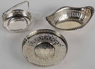Three Pieces Sterling Hollowware