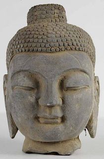 Stone Head of Chinese Goddess