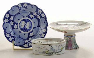 Three Pieces Asian Porcelain