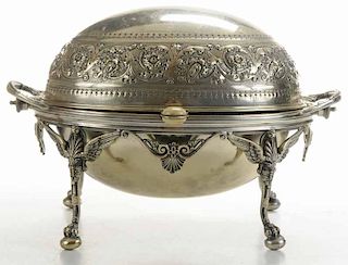 Silver-Plated Dome-Top Server