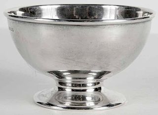 English Silver Footed Bowl
