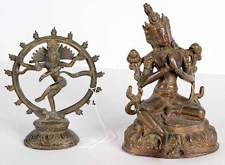 Two Asian Bronze Figures