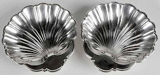 Pair Gorham Sterling Shell Dishes