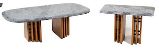 Pair of Contemporary Pedestal Tables