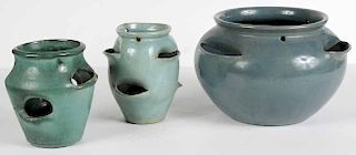 Three Cole Pottery Stoneware