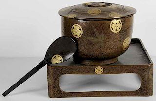 Japanese Lacquerware Container with