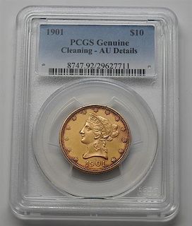 PCGS 1901 Liberty Head 10 Dollar Eagle Gold US Coin