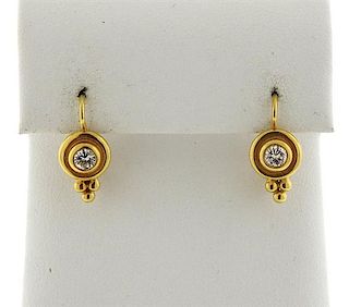 Temple St. Clair 18K Gold Diamond  Earrings