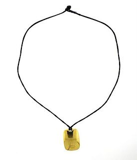 Tiffany &amp; Co Elsa Peretti 18k Gold Cord Pendant Necklace