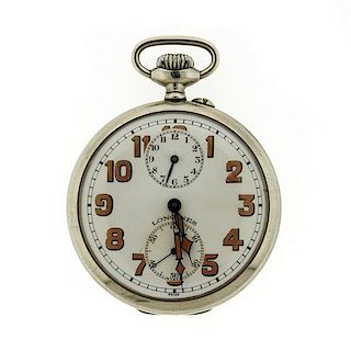 1920s Longines  Alarm Pocket Watch Cal 19.65
