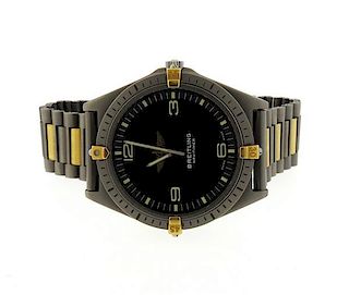 Breitling Navitimer Titanium Digital Aerospace Watch F56059