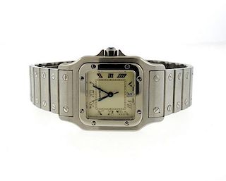 Cartier Santos Stainless Steel Quartz Watch