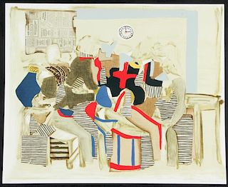 Conrad Marca-Relli (American, 1913-2000) "The Meeting Place", 1982