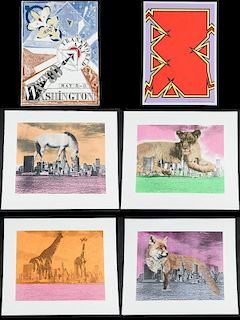 6 Prints by Various Artists: Boni, Krushenick, Steckel