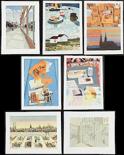 7 Prints by Various Artists: Jack Eaker and Howard Kanovitz