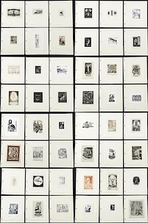 Collection of 48 Bookplates