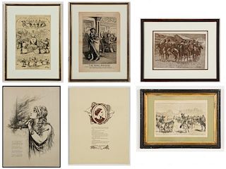 Collection of 6 Antique Prints