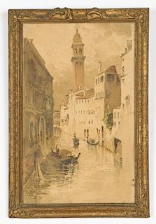 Italian School (19th c.) Venice Canal Scene
