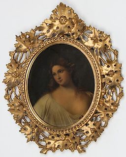 Antique Italian School Renaissance Style Portrait of a Lady