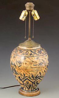 Large Antique Persian Safavid Vase