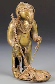 Tairona Large Gold Alloy Shamanic Figure (1000-1500 CE)