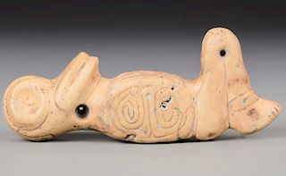 Taino Large Stone Bird-Man Pendant (1000-1500 CE)