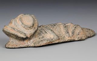 Taino Large Stone Frog-Man Pendant (1000-1500 CE)