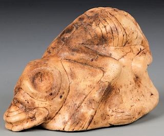 Taino Jasper Anthropic Shamanic Figure (1000-1500 CE)