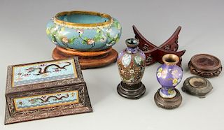 Collection of Chinese Cloisonne Items