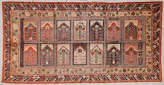 Antique Khotan Saf Rug: 5'1'' x 10'0'' (155 x 305 cm)