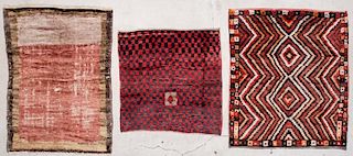 3 Old Tulu and Gabbeh Rugs