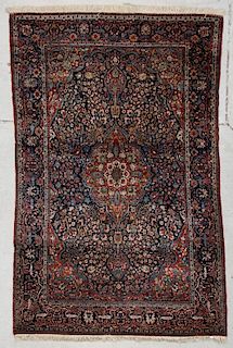 Antique Tabriz Rug: 4'4'' x 6'6'' (132 x 198 cm)