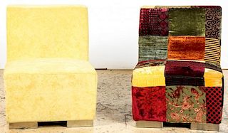 2 MCM Inspired Upholstered Club Chairs