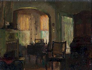 * Gustav Goetsch, (American, 1877-1969), Dining Room