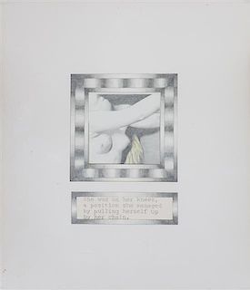 * Dotty Attie, (American, b. 1938), Untitled (If You Give Your Consent, He Said...), A Suite of Eight Works