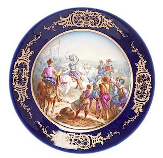 * A Sevres Porcelain Cabinet Plate Diameter 9 1/2 inches.