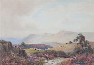 Joshua Fisher, (British, 1859-1930), Mountain Landscape