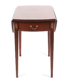 * A Hepplewhite Style Drop Leaf Table Height 28 x width 27 x depth 18 inches (closed).