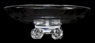 * A Steuben Glass Bowl Diameter 10 7/8 inches.