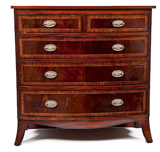 Hepplewhite Revival Chest of Drawers