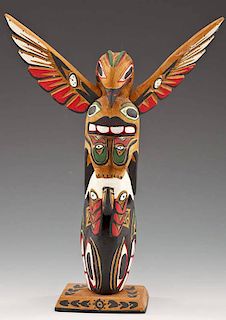 John T. Williams Carved Totem