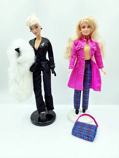 2 Modern Fashion Dolls by Hamilton Designs