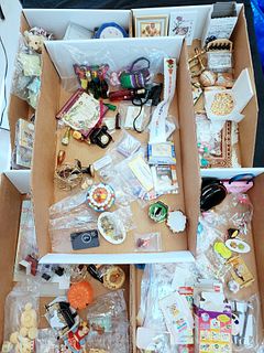 Large Lot of Doll Miniature Accessories